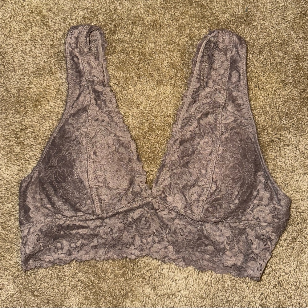 Lace Bralette in Taupe